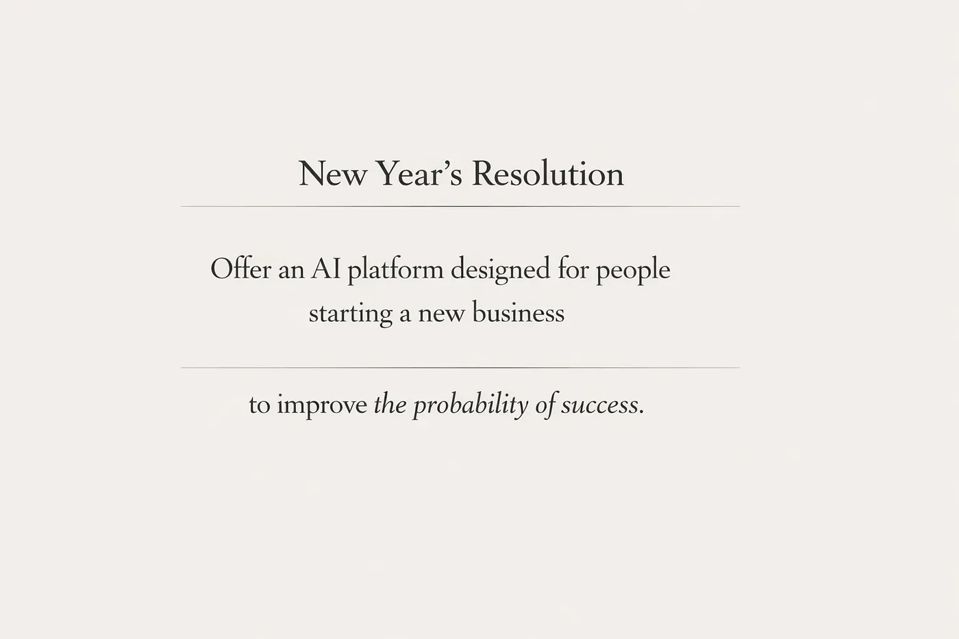 A New Year's Resolution for the Age of Independent Work