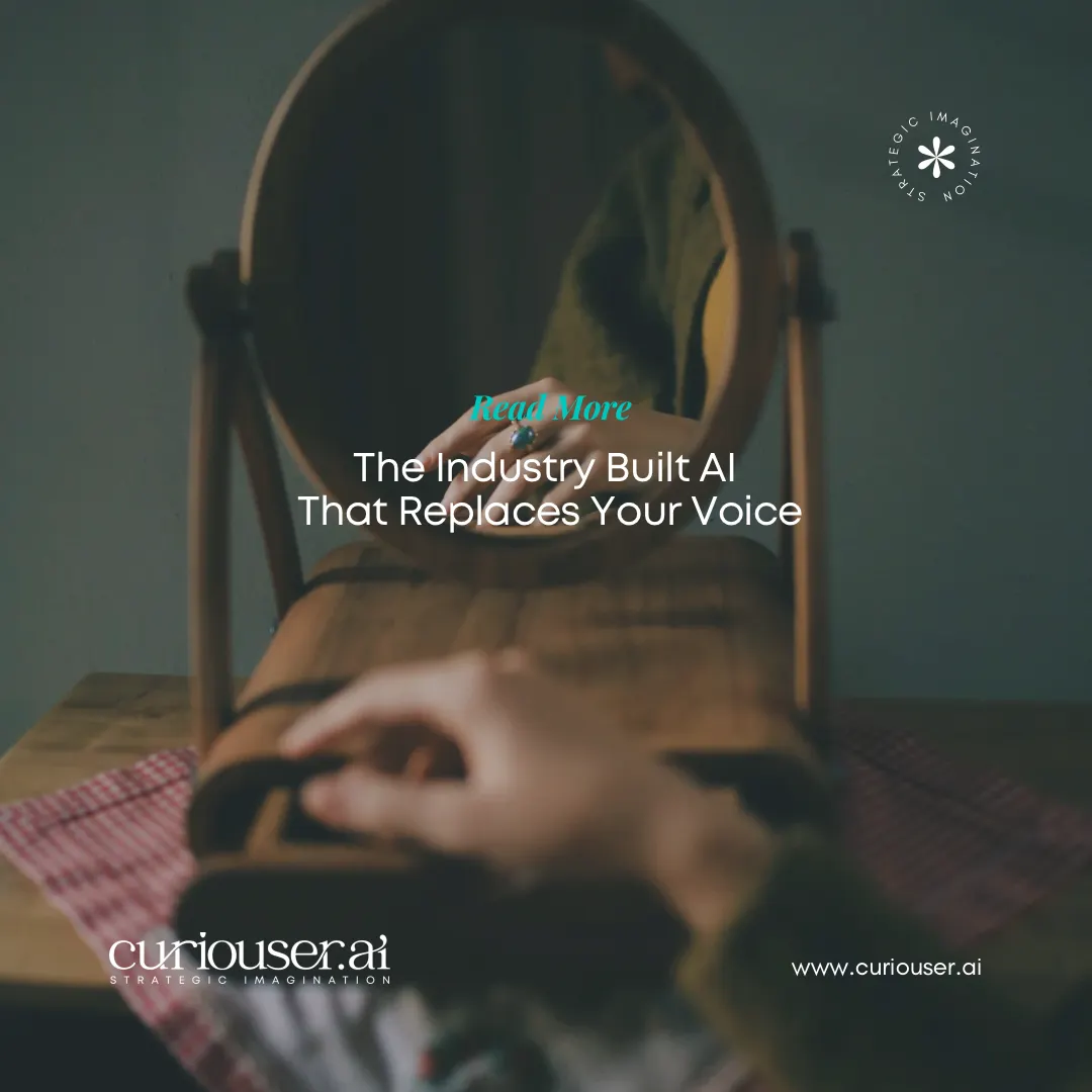 The Industry Built AI That Replaces Your Voice